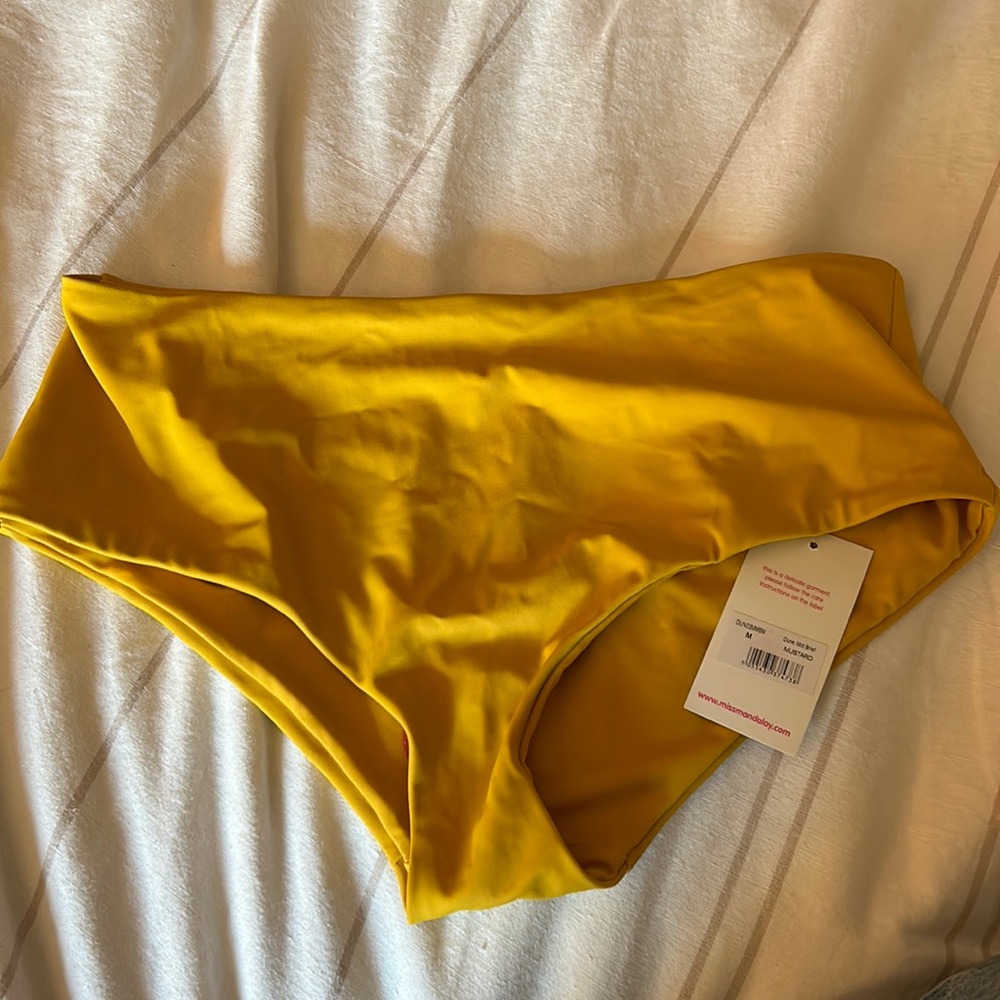Miss Mandalay Bikini Bottom. Dune Midi Brief. Mustard. Size M